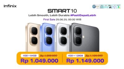 Infinix SMART 10 Series Rilis: HP Sejutaan Tangguh & #PastiDapatLebih