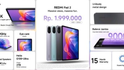 Redmi Pad 2 Resmi Hadir: Tablet Serbaguna untuk Keluarga Indonesia