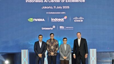 Komdigi Luncurkan AI Center of Excellence Bersama Indosat, Cisco, dan NVIDIA
