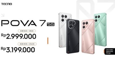 TECNO POVA 7 Series Resmi Dirilis di Indonesia: Gaming AI & Desain Futuristik