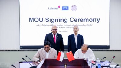 Indosat, ITA, dan Tsinghua University Dirikan AI Application Cooperation Center