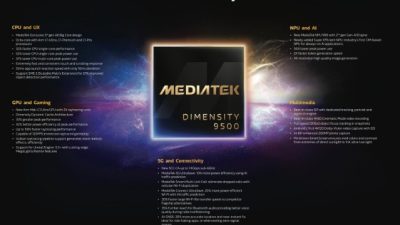 MediaTek Dimensity 9500 Resmi Dirilis Untuk Smartphone Flagship 5G