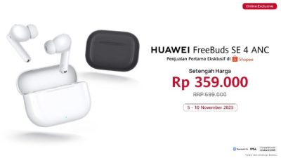 HUAWEI FreeBuds SE 4 ANC, TWS 50 dB ANC & Baterai 50 Jam