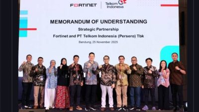 Telkom Indonesia Resmi Bermitra dengan Fortinet