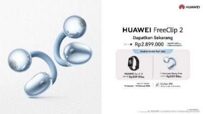 HUAWEI FreeClip 2 Resmi Hadir, TWS Open-Ear Nyaman Seharian