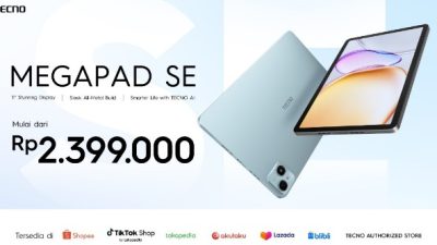 TECNO MEGAPAD SE Tablet AI Snapdragon 685 Harga Mulai Rp2,3 Jutaan
