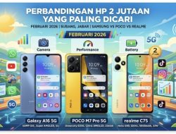 Perbandingan HP 2 Jutaan Paling Dicari Februari 2026