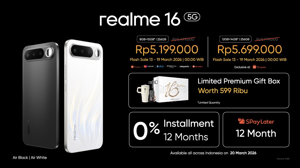 harga dan spek realme 16 5G