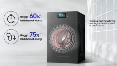 Mesin Cuci AI Samsung, Solusi Laundry Efisien untuk Perempuan Modern