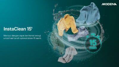 MODENA Luncurkan Mesin Cuci Front Load 15 Menit dengan Sensor Pintar Hemat Energi