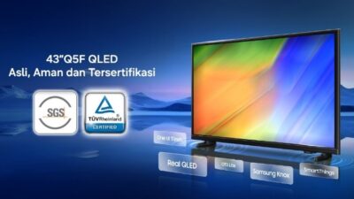Samsung Real QLED Q5F 43 Inci Harga Rp3-4 Jutaan