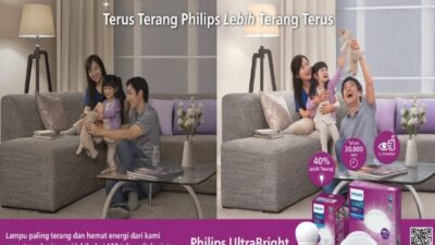 Philips UltraBright Lampu LED 40% Lebih Terang dan Nyaman di Mata