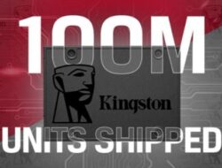 Kingston Technology Catat Pengiriman 100 Juta Unit SSD SATA A400 Secara Global