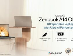 ASUS Zenbook A14 OLED (UX3407NA) Laptop Snapdragon X2 Elite Pertama