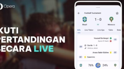 Opera Luncurkan Fitur Football Hub ajang sepak bola terbesar di dunia