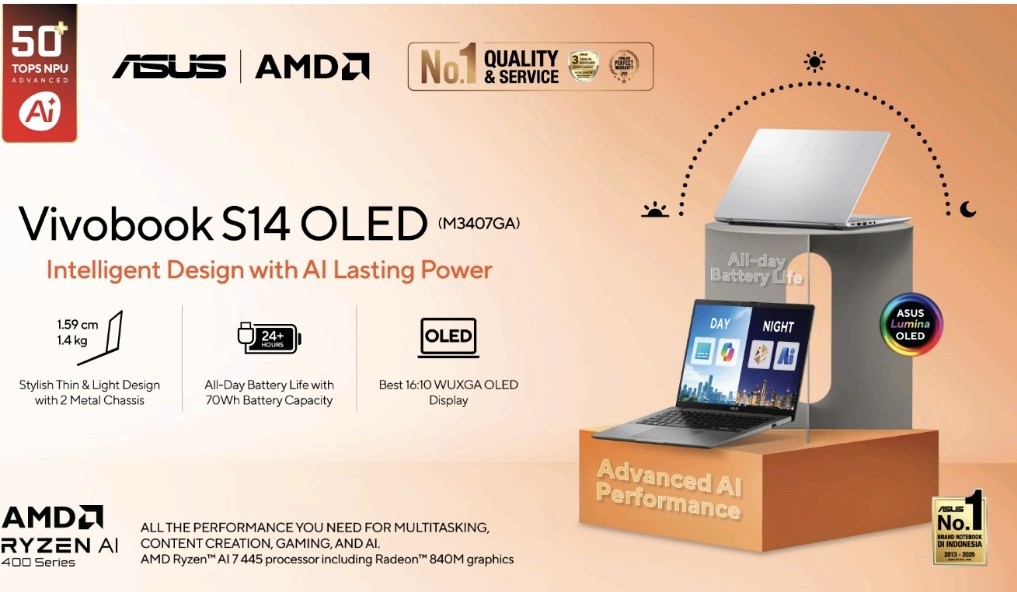 ASUS Vivobook S14 OLED (M3407GA)