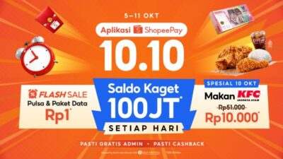 Promo 10.10 Aplikasi ShopeePay Hadirkan Penawaran KFC Rp10 Ribu